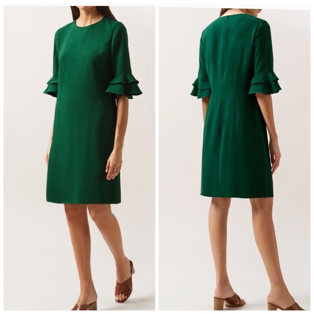 Hobbs London Frances Green Sheath Dress